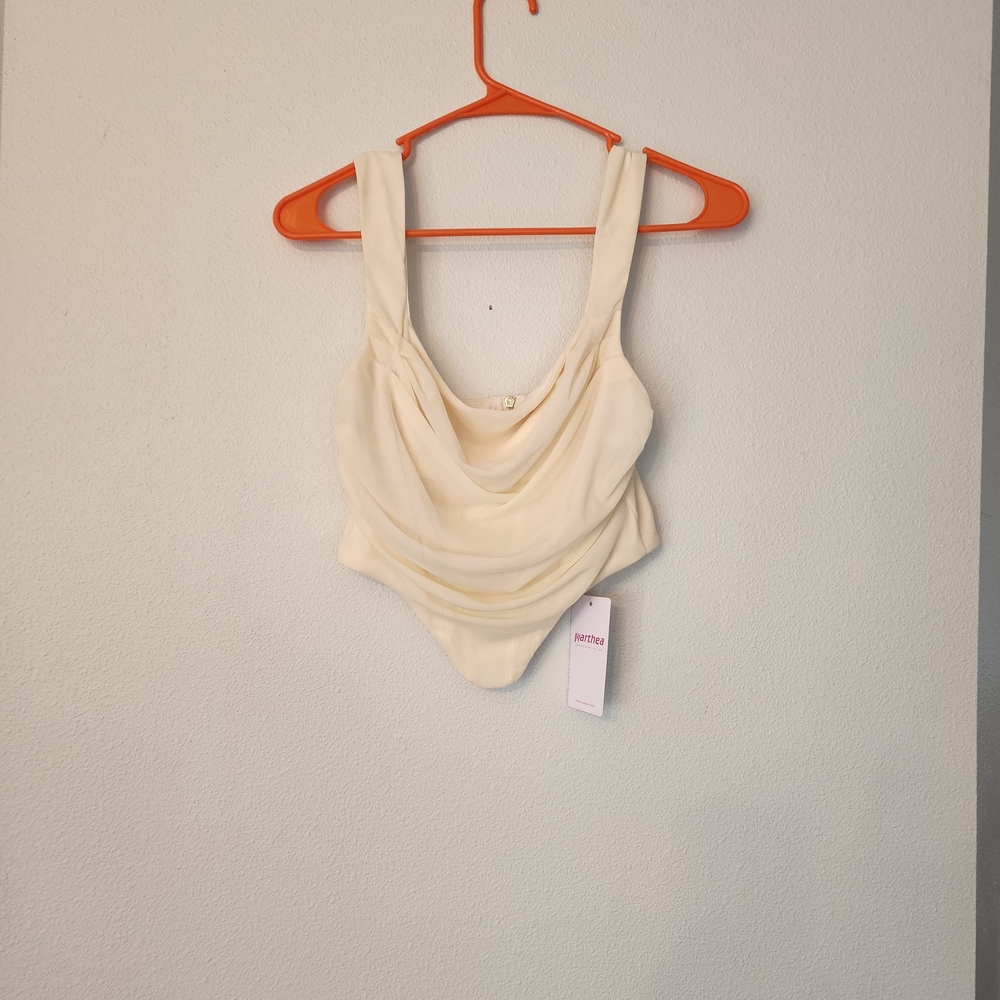 Cream Crop Top